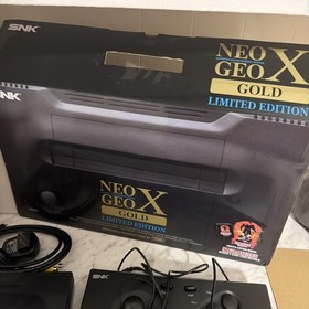 SNK Neo Geo X Gold Limited Edition Console COMPLETE + Ninja Masters PLEASE READ