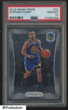 2012 Panini Prizm #72 Stephen Curry Golden State Warriors PSA 10 GEM MINT