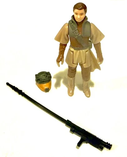 Star Wars 1983 Princess Leia Boussh Outfit w/ Rifle and Helmet Vintage Original