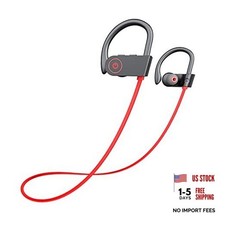 Bluetooth Headphones Wireless Earbuds Bluetooth 5.3 Running Headphones A, Red