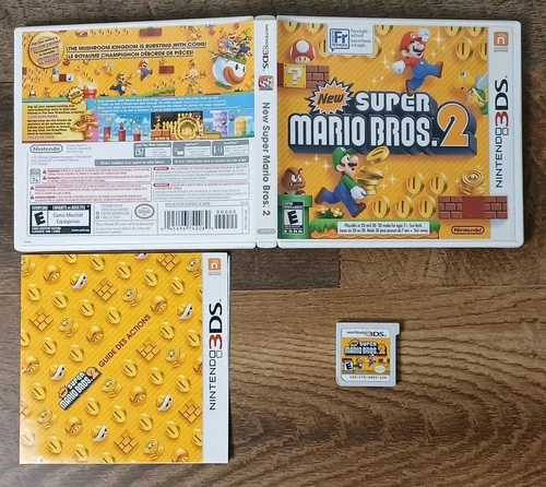 New Super Mario Bros. 2 (Nintendo 3DS, 2012) Complete CIB - Tested