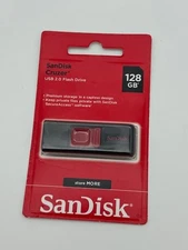 SanDisk 128GB Cruzer GLIDE USB Flash Pen Drive SDCZ36-128G-B35 NEW