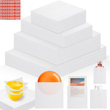 540 pcs Moving Dish Packing Supplies, 290 Cushion Foam Pouches and Sheets, 4 Siz