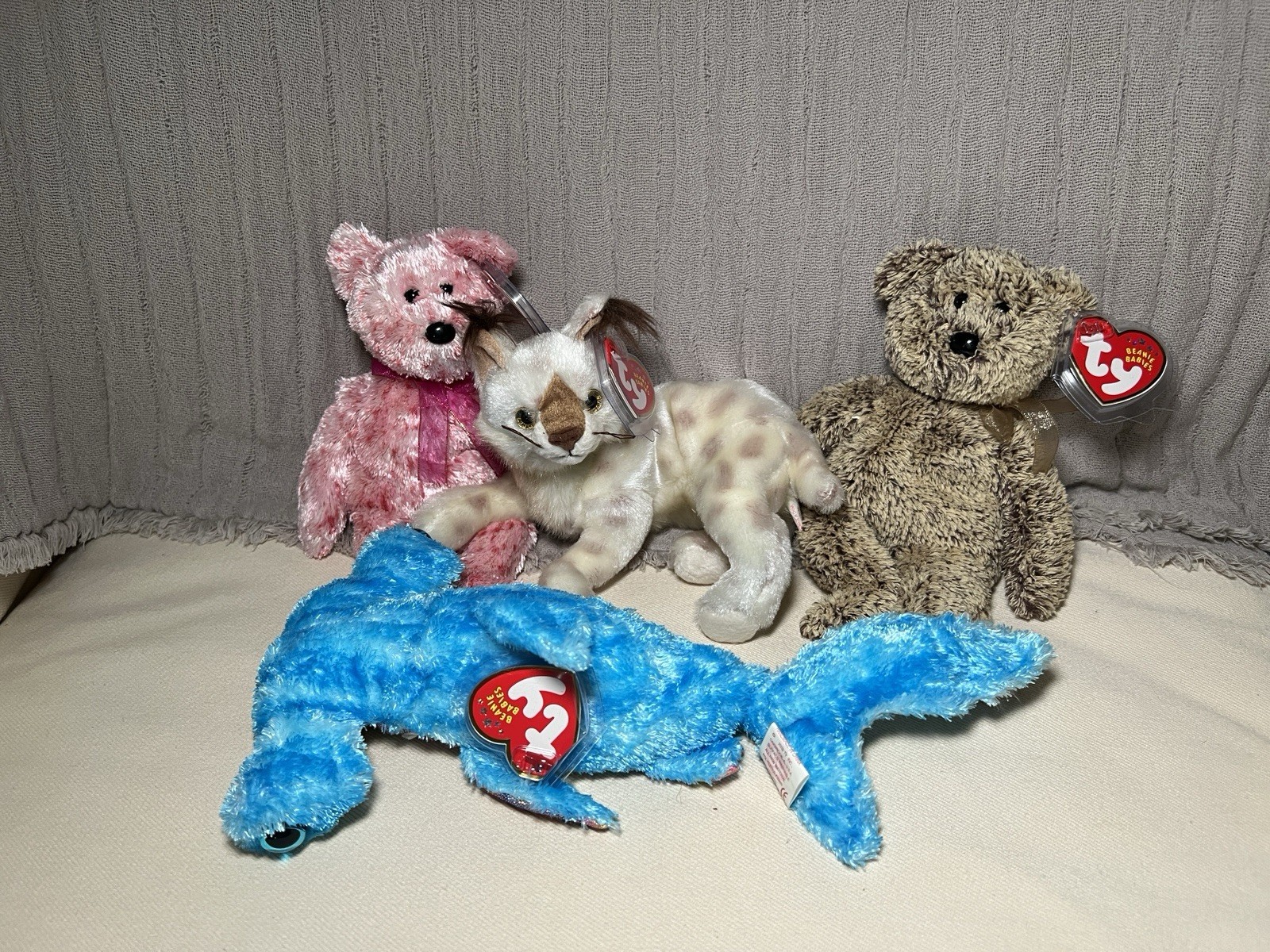 TY Beanie Babies Lot of 12 Some Less Common Booties Lightning Pounds More NEW