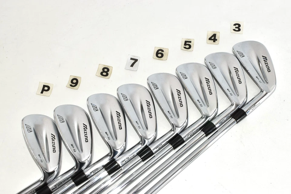 Mizuno MP-32 Forged 8p 3-4-5-6-7-8-9-Pw RH DG R300 Regular Golf Iron Set Club - Image 2 of 4