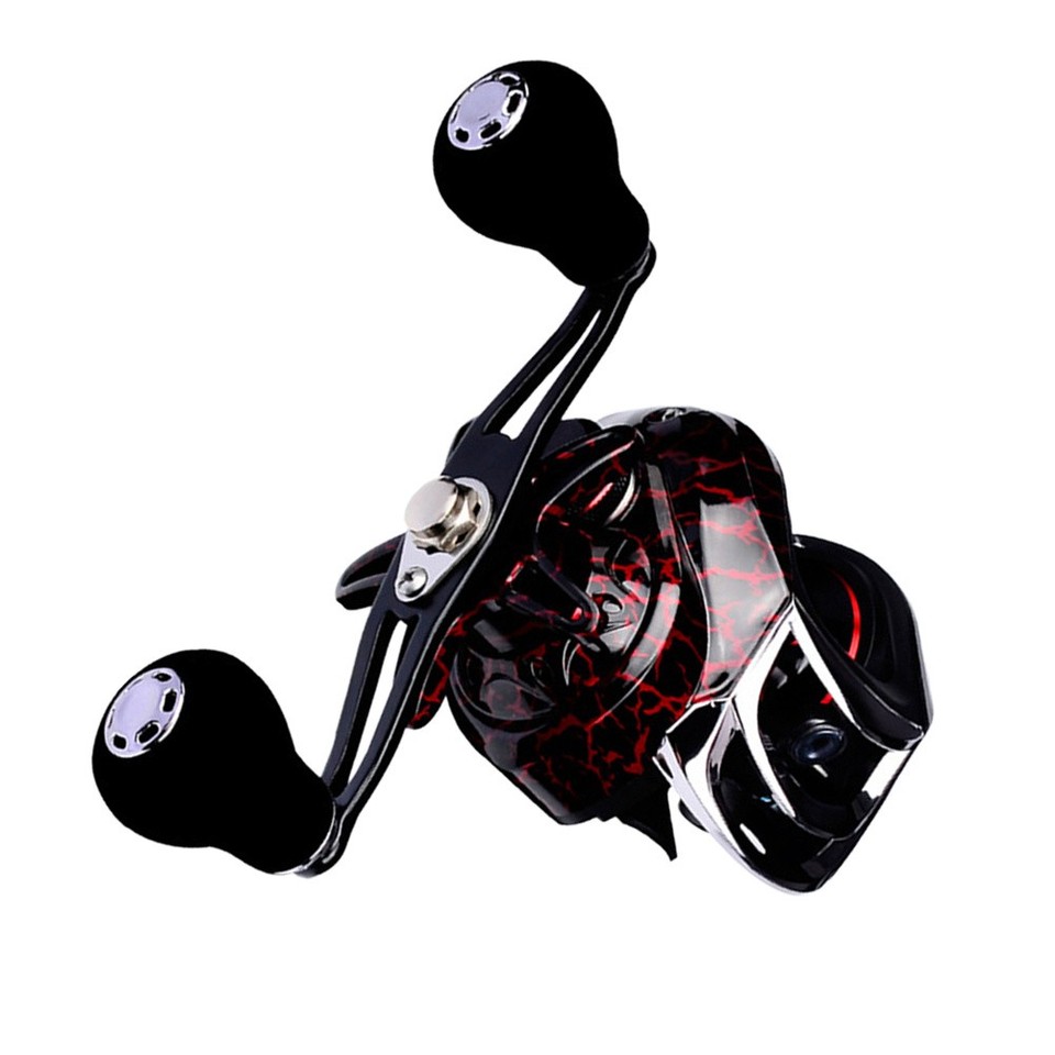 Red Force Sign Metal Sea Fishing Reel with 10Kg Brake Force and Nylon Body Red | eBay ...