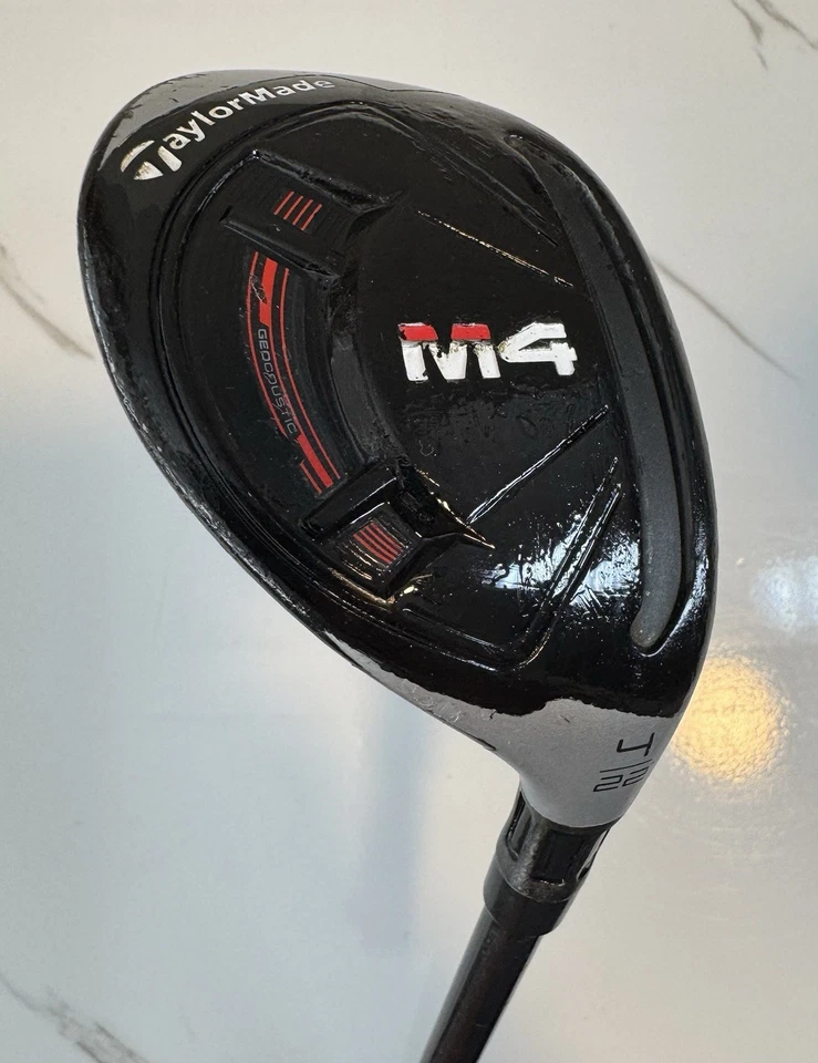 Taylormade M4 22° Hybrid 4 Fujikura Atmos Graphite Stiff 7S Right Hand Club 40” - Image 3 of 4