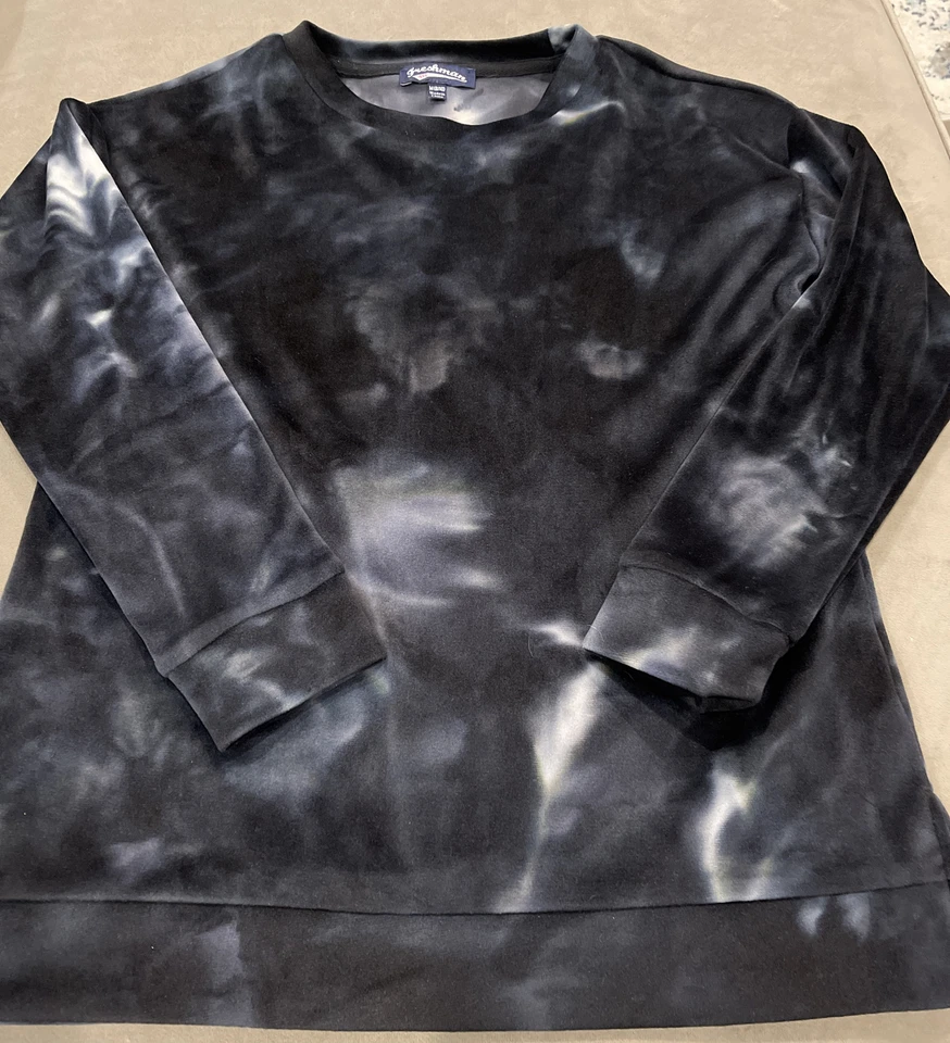 Two Girls Tops Sudadera con Capucha Gofre Roja y Terciopelo Negro Mediano Foto 3 de 4