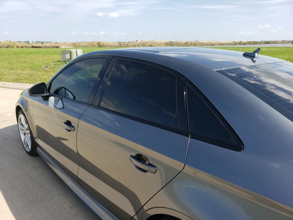 Sobreposição de apagão cromado para 2014-20 Audi A3 S3 acabamento de janela  - Imagem 4 de 4