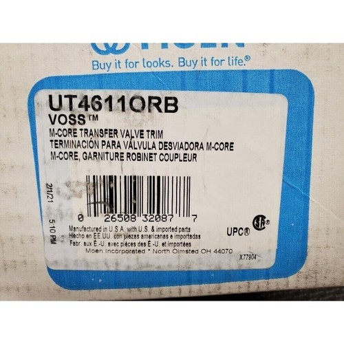 Moen UT4611ORB Voss M-CORE Transfer Valve Trim Only, Oil Rubbed Bronze - Picture 3 of 3