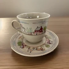 JP754 home beautiful Japan Stoneware set of 4 Coffe cup and Saucer