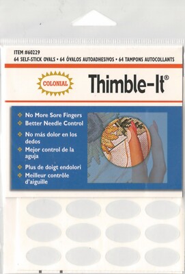 Colonial Needle Co Thimble-It selbstklebend Einweg Fingerhut Pad x 64 SM60229