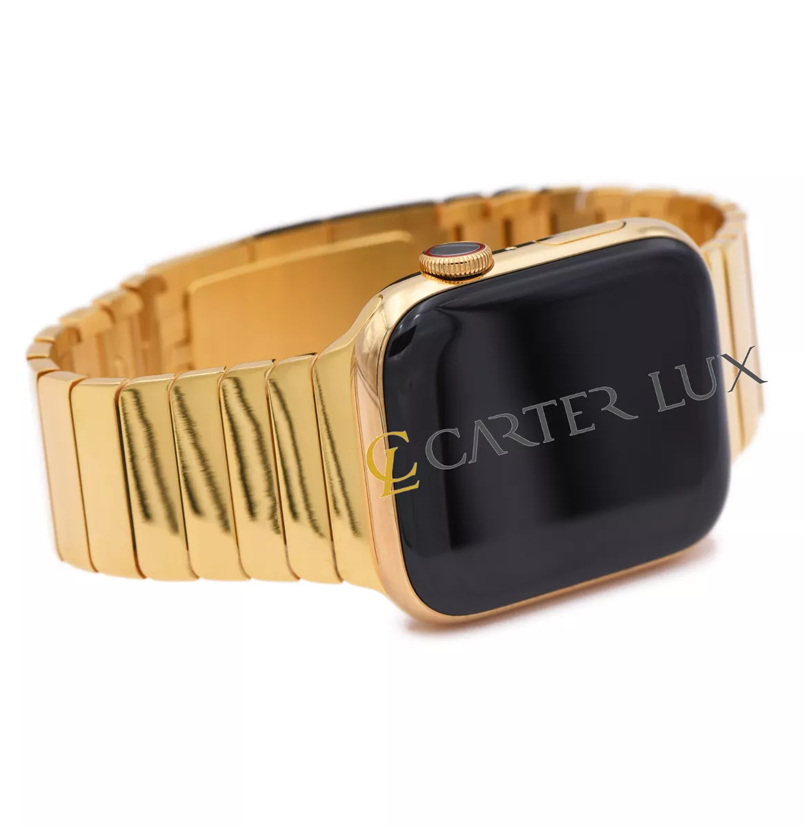 45mm Apple Watch SERIES 7 Stainless Steel, 24K Gold Plated, Polished Gold Link