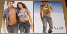 2002 Guess by Marciano 2-Page Print Ad Vintage Advertisement Clothing Jeans