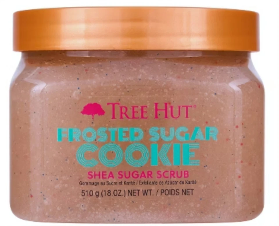 2X-Tree Hut Frosted Sugar Cookie Shea Sugar Scrub 18oz-(Lot of 2) Limited Ed-NEW - Image 4 of 4