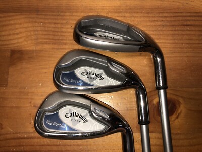 2008 Callaway Golf Big Bertha Irons 8 9 S Sand Wedge Right Handed