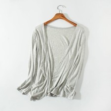 Women Modal Cardigan Jacket Coat Tops Loose Long Sleeve Summer Outwear
