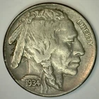 1934 Buffalo Indian Head Nickel XF 5c US Coin Extra Fine Philadelphia Five Cents
