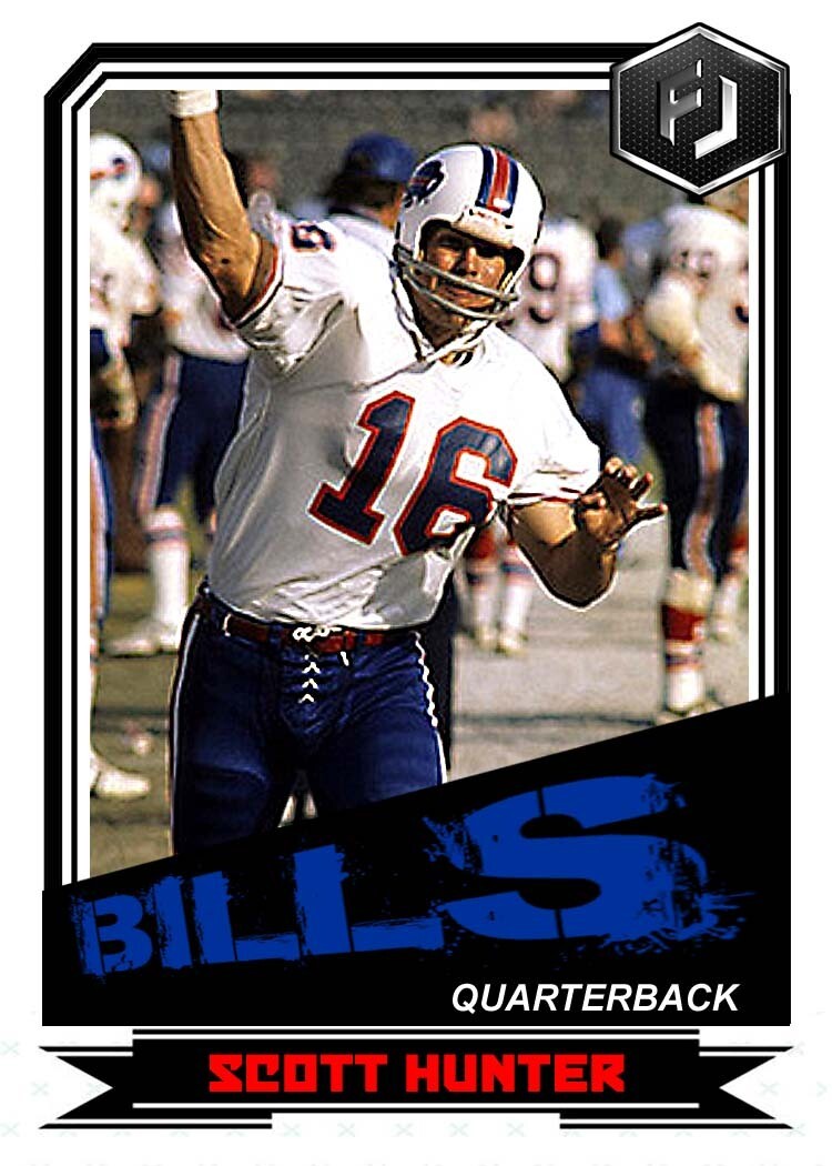 ACEO SCOTT HUNTER BUFFALO BILLS CUSTOM HAND MADE ART CARD 1