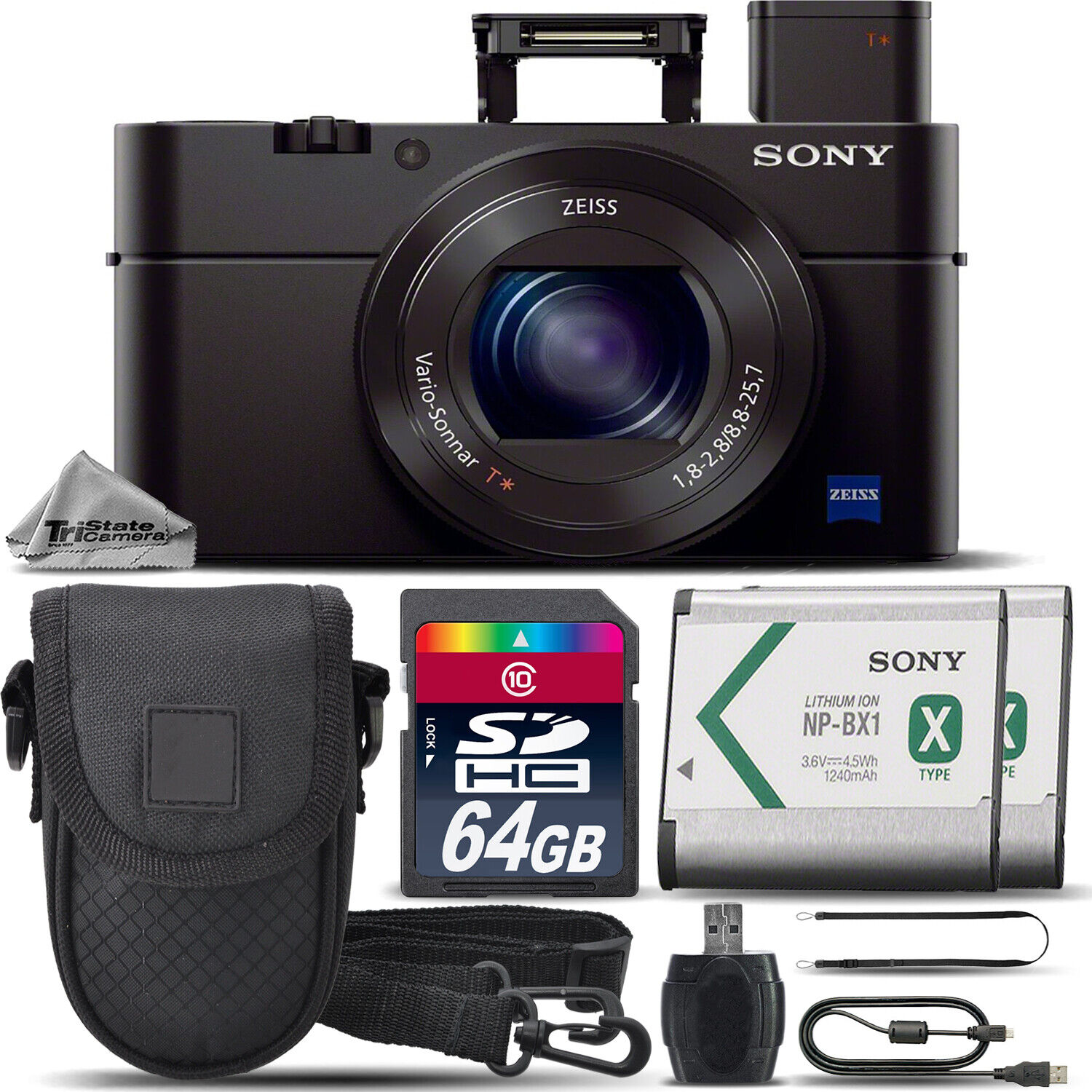Sony Cyber-shot DSC-RX100 VII Digital Camera w/ WiFi & NFC + Case