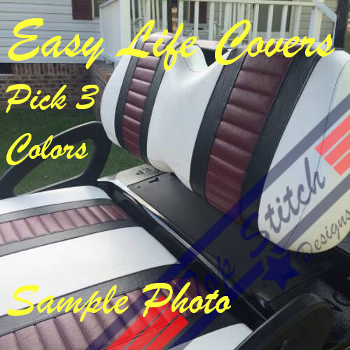 YAMAHA DRIVE G-29 Golf Cart Custom Front & Rear Combo Seat C