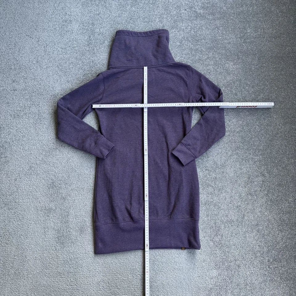 BENCH Damen Pullover Sweatshirt Langarm Gr. 182 Rollkragen Lang Logo A6808 Lila - Bild 4 von 4