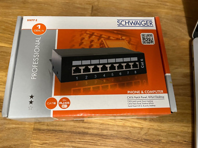 Patch Panel Schwaiger 8 Port Desktop
