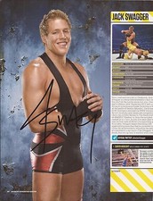 WWE WRESTLING: JACK SWAGGER SIGNED A4 (12x8) MAGAZINE PICTURE+COA **PROOF**