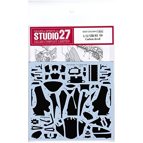 Studio 27 1/12 Yamaha YZR-M1 2009 carbon decal for Tamiya from