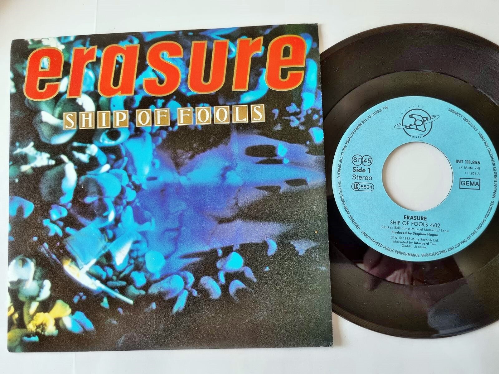 Erasure - Ship of fools 7'' Vinyl Germany