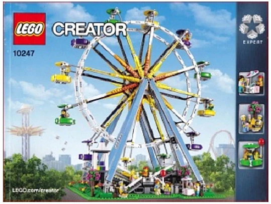 INSTRUCTIONS ONLY for LEGO FERRIS WHEEL Creator Expert 10247 Manual Only NEW