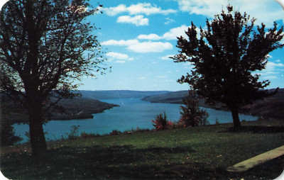 Postcard View From Wagener House on Bluff Point New York