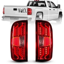1 Pair LED Tail Lights Assembly for 2015-2019 Chevy Silverado 2500 HD 3500 HD