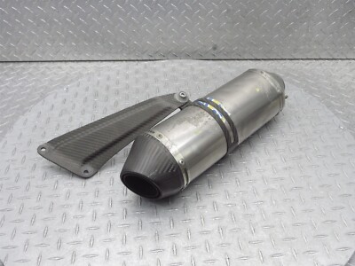 2009 09-12 Kawasaki ZX600 ZX6R LeoVince SBK Exhaust Muffler Pipe Silencer Carbon