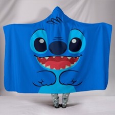 Stitch Hooded Blankets Stitch Super Cute Hooded Blankets
