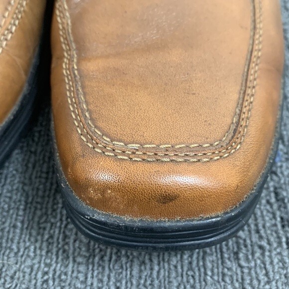 SAOLA Jeffrey Tyler Oxford Derby scarpe uomo taglia 9 5 pelle marrone punta quadrata muratore