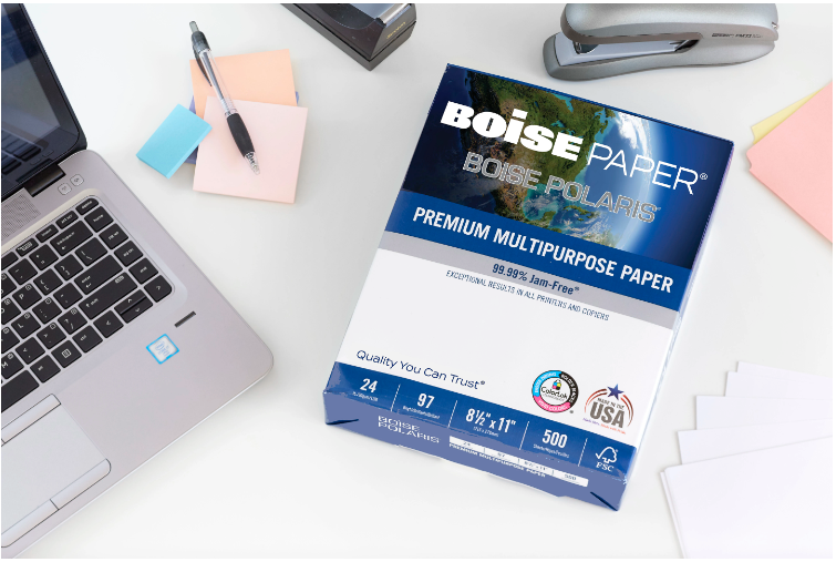 Boise® POLARIS® Premium MultiUse Printer & Copy Paper, 10 Reams, White