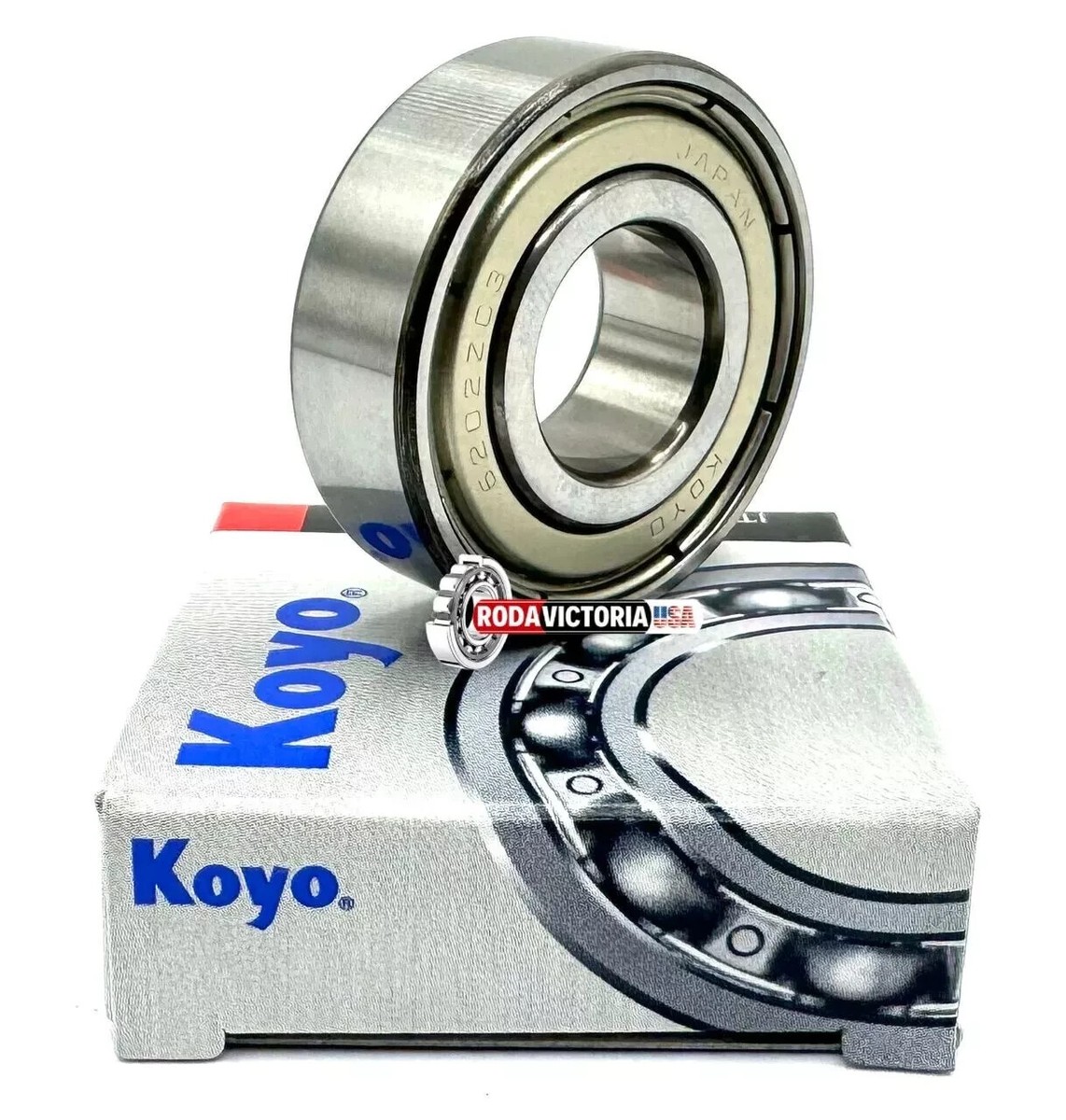 KOYO (JTEKT) 6202 ZZ DEEP GROOVE BALL BEARING, METAL SHIELDED