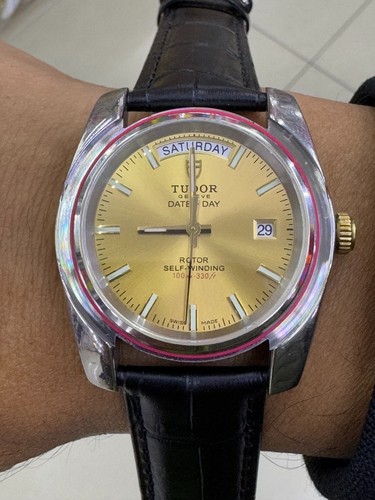 TUDOR CLASSIC DATE DAY M23013 MEN'S WATCH AUTOMATIC 41MM WITHOUT BEZEL - Picture 9 of 9