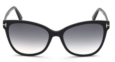 Tom Ford ANI 844 01B Shiny Black / Gray Gradient Sunglasses  display picture 1