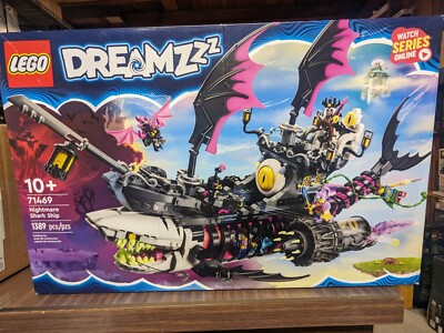  LEGO 71469 DREAMZzz The Nightmares Shark Ship Build A 2-Way  Pirate Boat Toy, Construction Kit with Minifigures Mateo, Nova & The King  of Nightmares, for Kids : Toys & Games