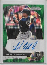 2020 Panini Prizm Rookie Autographs Prizm Forest Green Flash-LaMonte Wade /5