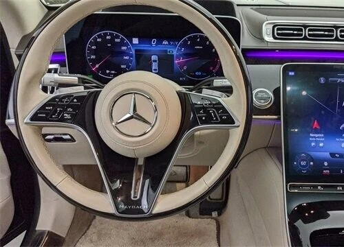 Mercedes-Benz OEM W223 S-Class 2021+ Maybach Poplar Wood Steering 
