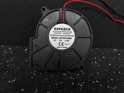  SOFASCO SF753012HW DC 12V 0.24A  LOT OF 2 BRUSHLESS FAN MOTOR 