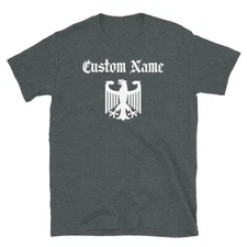 CUSTOM German Surname Family Last Name Deutschland Short-Sleeve Unisex T-Shirt