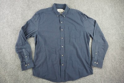 WRK Shirt Mens XL Blue Reworked Shirt Button Down Long Sleeve