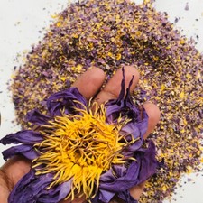 Ceylon Pre- Grounded  Whole Blue Lotus Nymphaea Caerulea Organic Herbal Tea