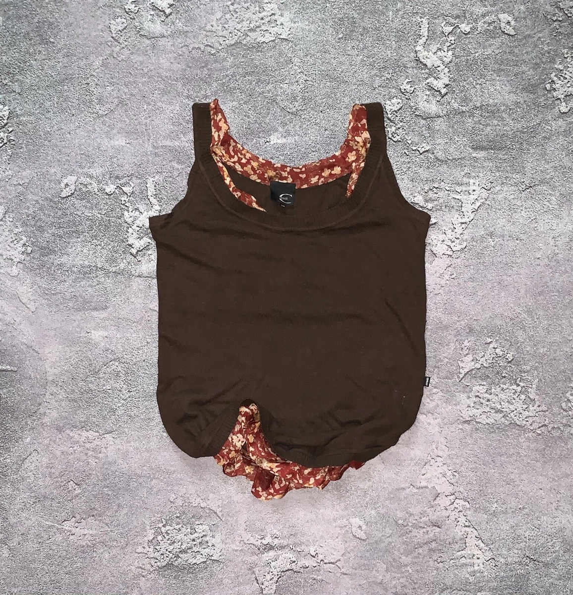 Haut Just Cavalli Sans Manches Femme - Laine Multicolore - Taille S (US 2/40 IT) - Neuf