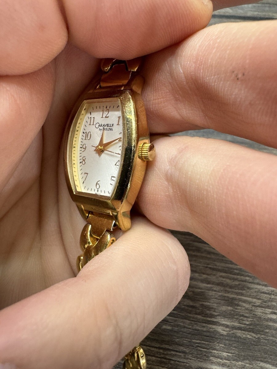 Caravelle By Bulova Gold Tone Bar Style Bracelet Band Needs 