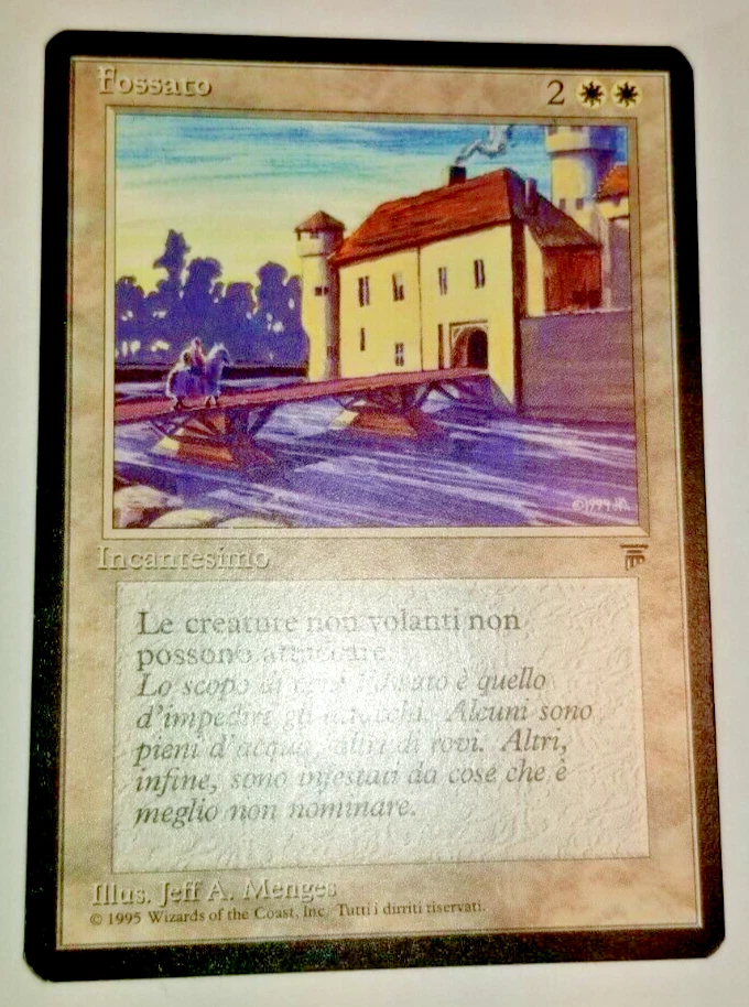 Moat Italian Legends NM (Reserved List Rare White MTG Magic Card) ( SALE )
